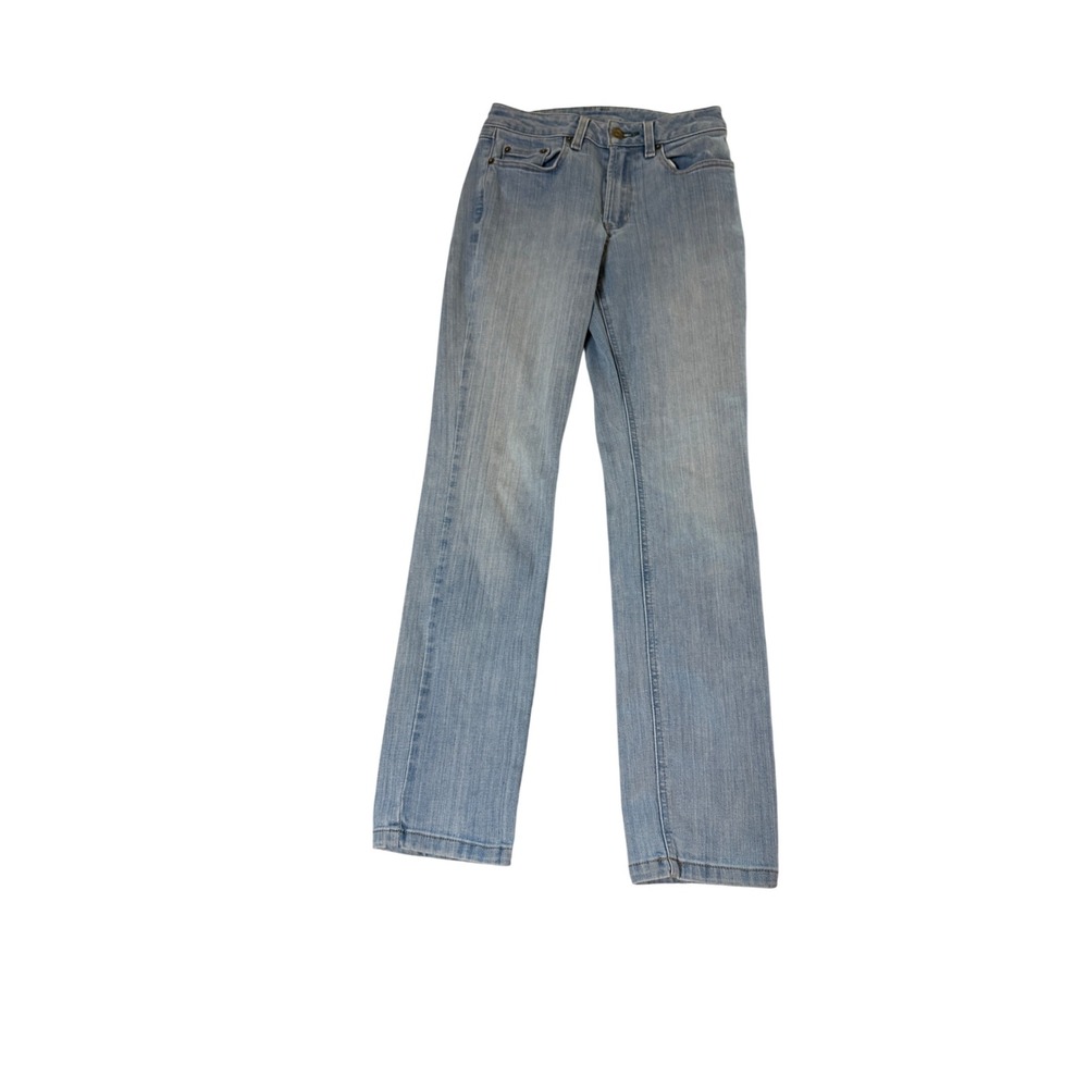 L.L.Bean Bean Flex Jeans Straight Women Size 2 Stretch Pockets Mid Rise Zip
